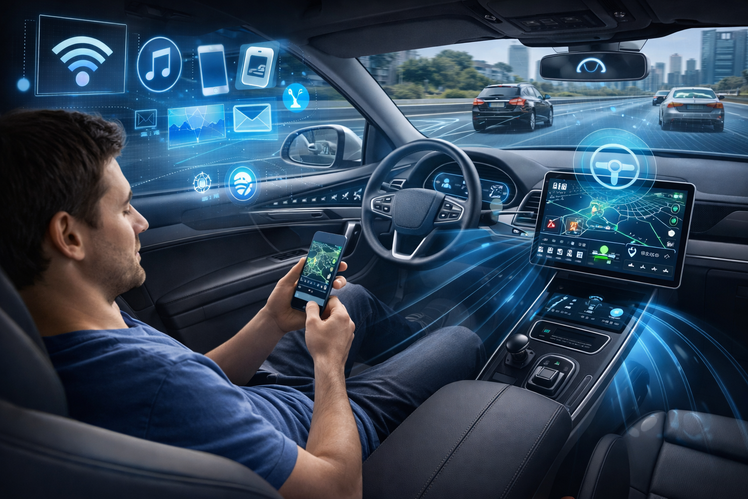 Connectivité, Conduite autonome, Infodivertissement